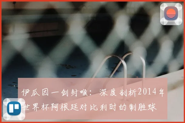 伊瓜因一剑封喉：深度剖析2014年世界杯阿根廷对比利时的制胜球